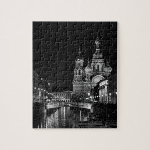 Sankt Petersburg Russland in der nächtlichen Schwa Puzzle
