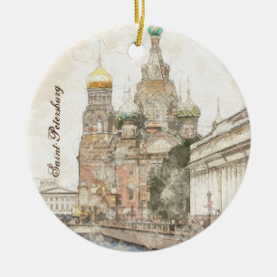 Sankt-Petersburg, Russland Keramik Ornament