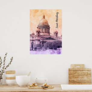 Sankt-Petersburg, Russland Poster