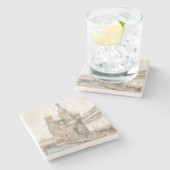 Sankt-Petersburg, Russland Steinuntersetzer (Seitenansicht)