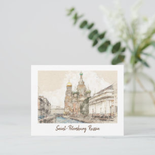 Sankt-Petersburg, Russland Vintag Postkarte
