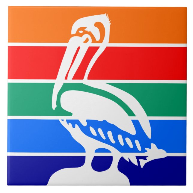 Sankt-Petersburger Flaggentile Fliese (Vorderseite)