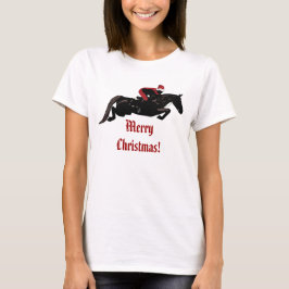 Sankt-Pferdepullover-Weihnachten T-Shirt
