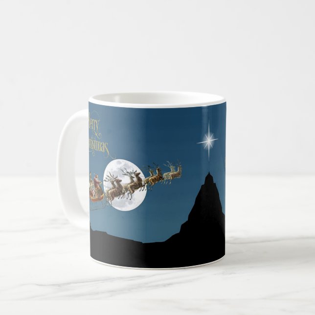 Sankt Pferdeschlitten-Fahrt Kaffeetasse (Vorderseite Links)