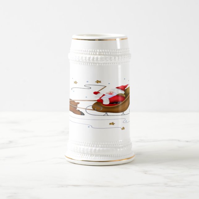 Sankt Pferdeschlitten - Stein Bierglas (Mittel)