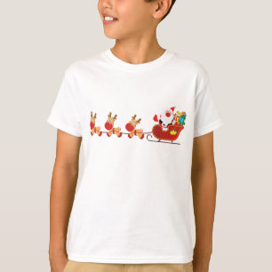 Sankt-Pferdeschlittenweihnachtsweckert-shirt T-Shirt