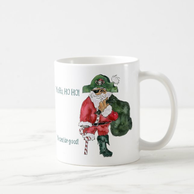 Sankt-Piraten-WeihnachtsTasse Kaffeetasse (Rechts)