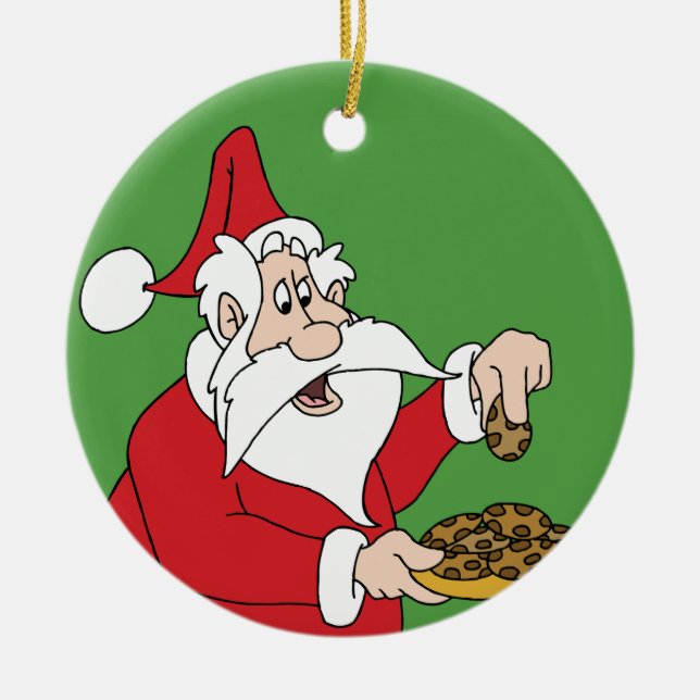 Sankt Plätzchen Keramik Ornament (Vorne)