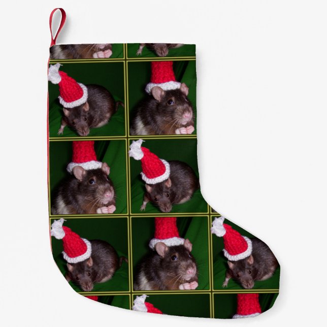 Sankt-Ratten-Strumpf Kleiner Weihnachtsstrumpf (Vorderseite)