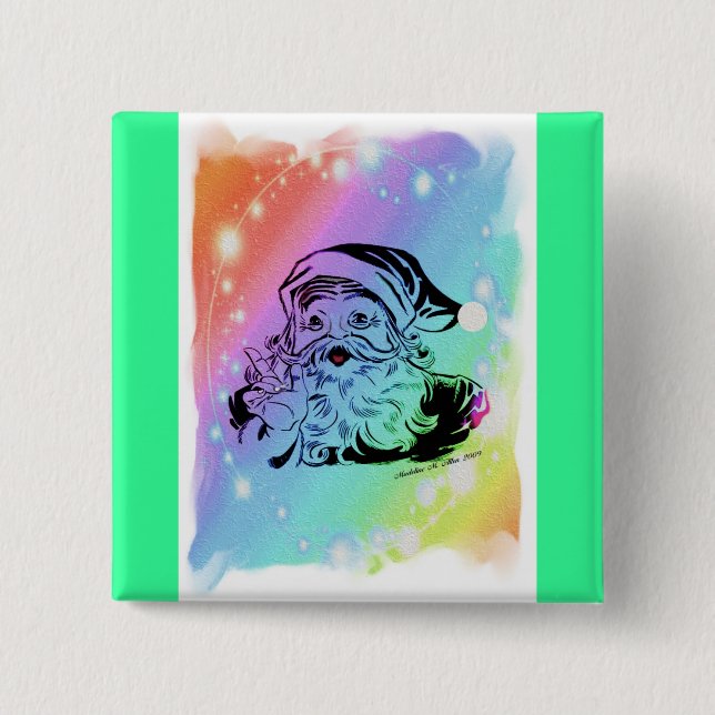 Sankt Regenbogen Button (Vorderseite)