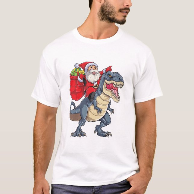 Sankt-Reitdinosaurier T rex T-Shirt (Vorderseite)