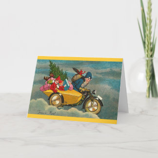 Sankt reitet ein Motorrad - Weihnachten