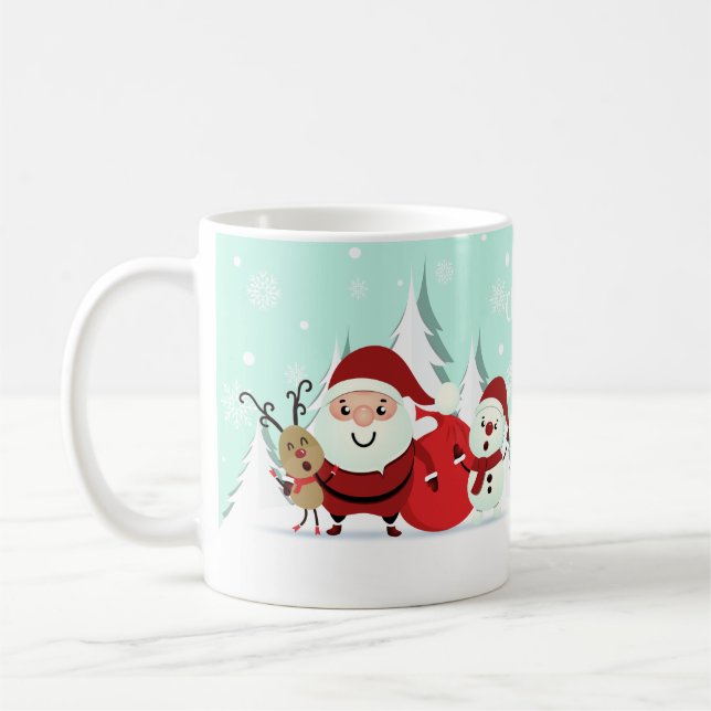 Sankt-, Ren- u. Snowman-Name-Tassen Kaffeetasse (Links)