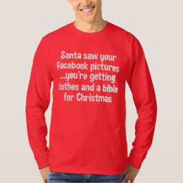 Sankt sah, dass Ihr Facebook… darstellt T-Shirt