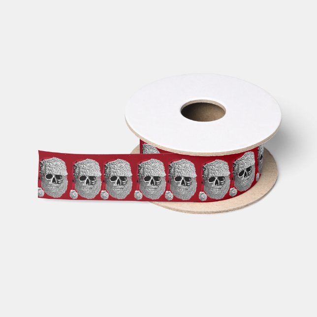 Sankt-Schädel Satinband (Spule)