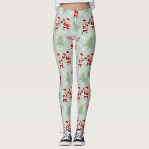 Sankt-Schwein, das Geschenk-Muster gibt Leggings