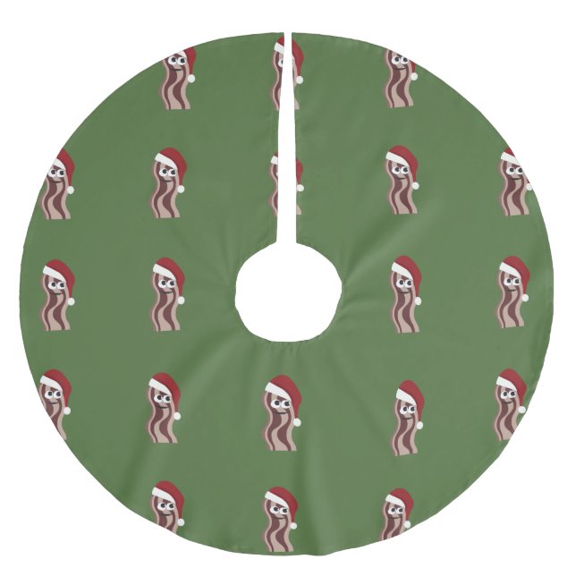 Sankt-Speck Polyester Weihnachtsbaumdecke (Vorderseite)