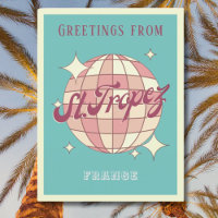 Sankt St Tropez Frankreich Retro Postcard