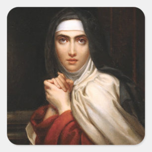 Sankt Teresa von Jesus Quadratischer Aufkleber