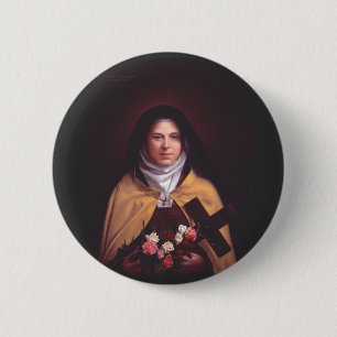 Sankt Therese von Lisieux Button