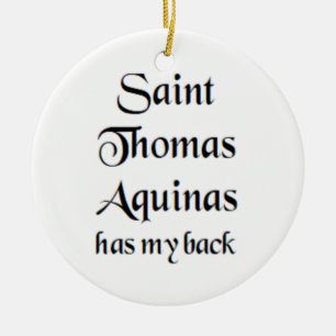 Sankt Thomas von Aquin Keramik Ornament