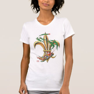 Sankt- u. AlligatorLilien-WeihnachtsT - Shirt