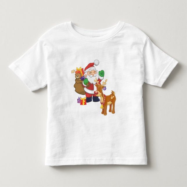 Sankt u. Ren Kleinkind T-shirt (Vorderseite)