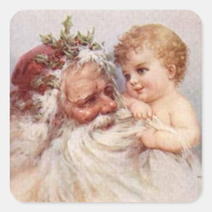 Sankt und Baby - Aufkleber