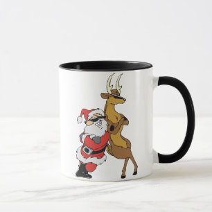 Sankt und raindeer tasse