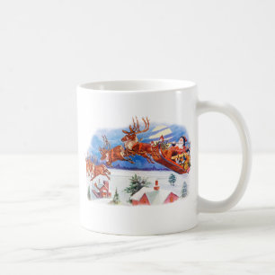 Sankt und sein Fliegen-Ren Tasse