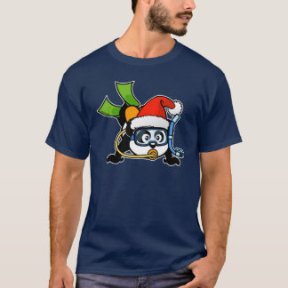 Sankt-Unterwasseratemgerät-Panda T-Shirt
