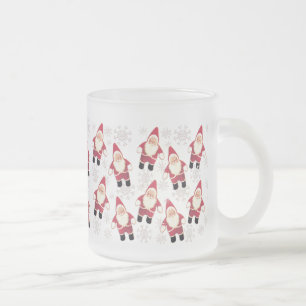 Sankt Vintager Gnome-GlasweihnachtsTasse Mattglastasse