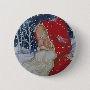 Sankt Weg-Weihnachtsknopf Button