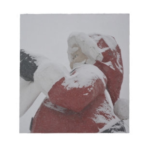 Sankt-Weihnachtsfeiertags-Schnee-Schneeflocke Notizblock