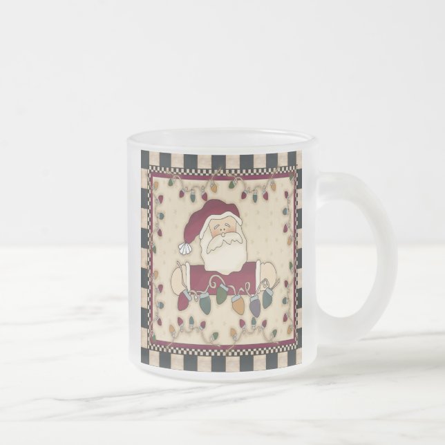 Sankt-Weihnachtsglühlampe-Tasse Mattglastasse (Rechts)