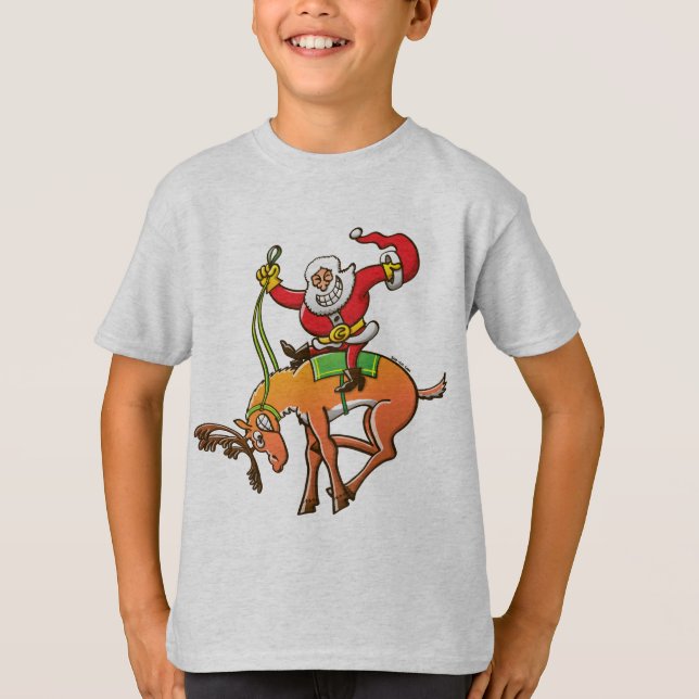 Sankt-Weihnachtsrodeo T-Shirt (Vorderseite)