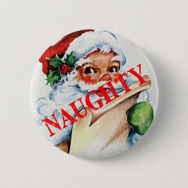 Sankt-Weihnachtsweihnachtsfrecher Button