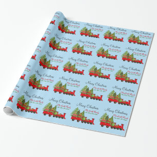 Sankt-Weihnachtszug-Geschenk-Verpackung Geschenkpapier