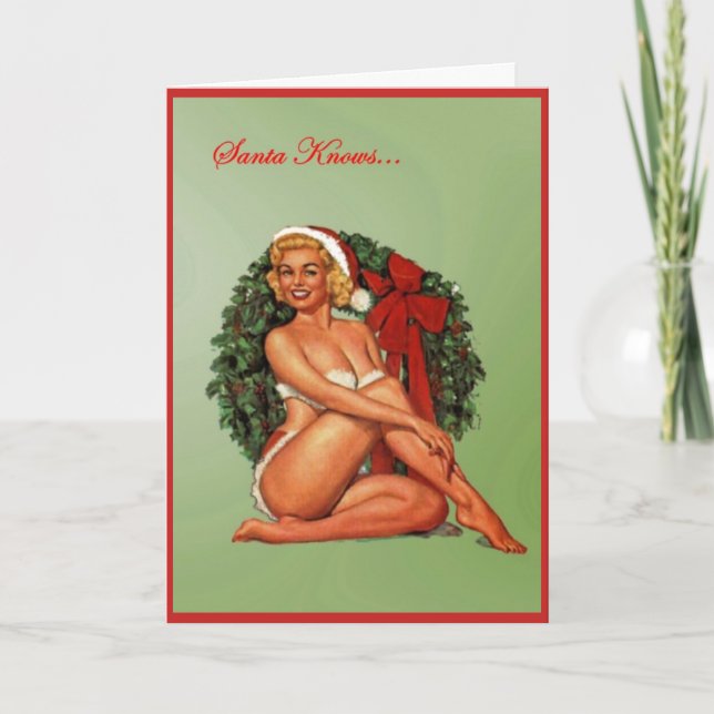 Sankt weiß… feiertagskarte (Vorderseite)