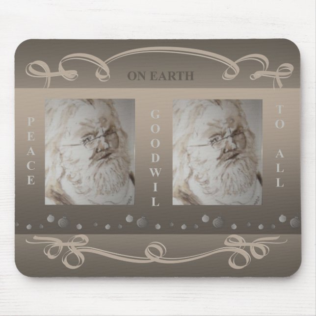 Sankt-WELTFRIEDEN-GOODWILL ZU ALLEN Mousepad (Vorne)
