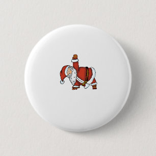 Sankt-Yoga - Weihnachtsentwurf mit einem Yoga Button