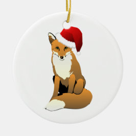 Sanktfox-Weihnachtsverzierung Keramikornament