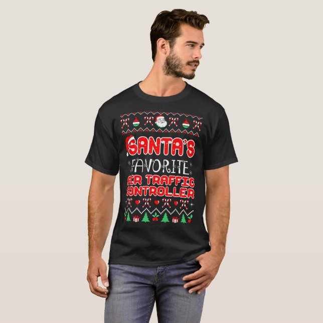 SanktlieblingsFluglotse-Weihnachten T-Shirt (Vorne ganz)