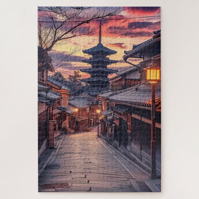 Sannenzaka Weg Kyōto Japan, Reise 1000 Stück Puzzle (Vertikal)