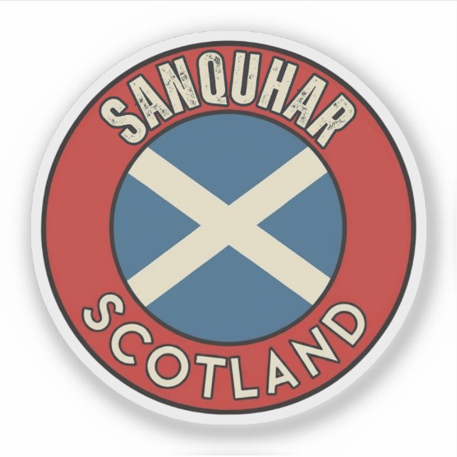 Sanquhar, Schottland Aufkleber (Vorderseite)