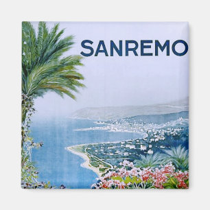 Sanremo, Italien Square Magnet