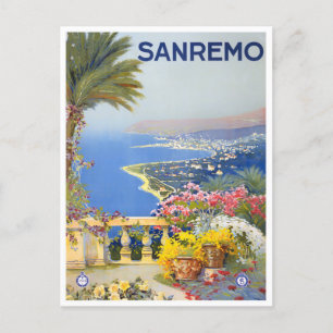 Sanremo Italien Vintage Postkarte