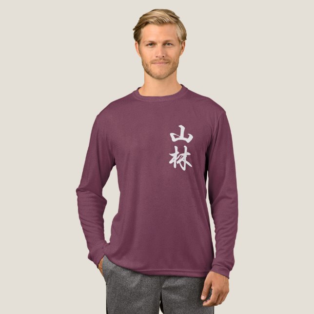 Sanrin Kana Langarm Tri-Blend Shirt (Volle Vorderseite)