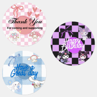 Sanrio characters stickers etiketten