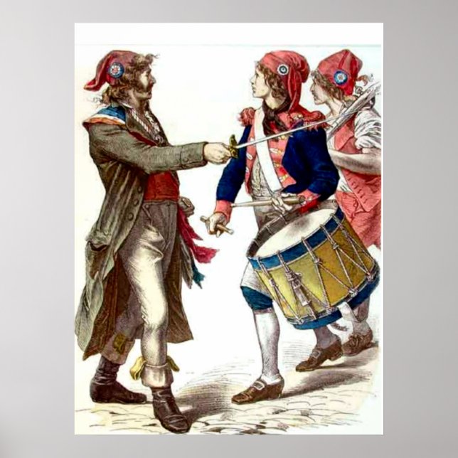 Sans culottes Print Poster (Vorne)